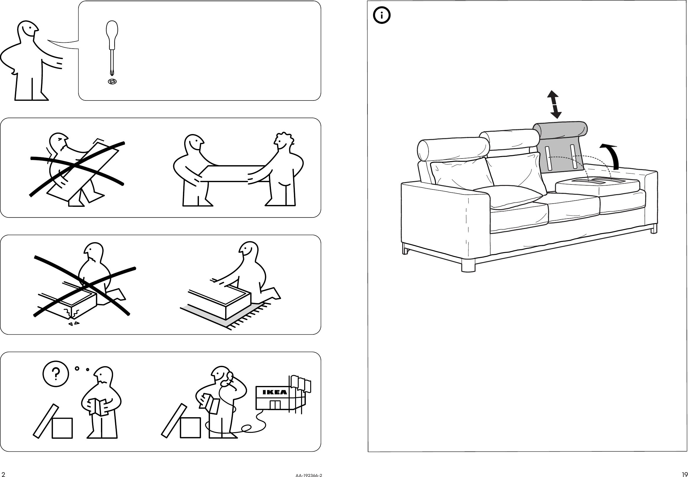 Page 2 of 10 - Ikea Ikea-Salen-Chair-Cover-Assembly-Instruction 1