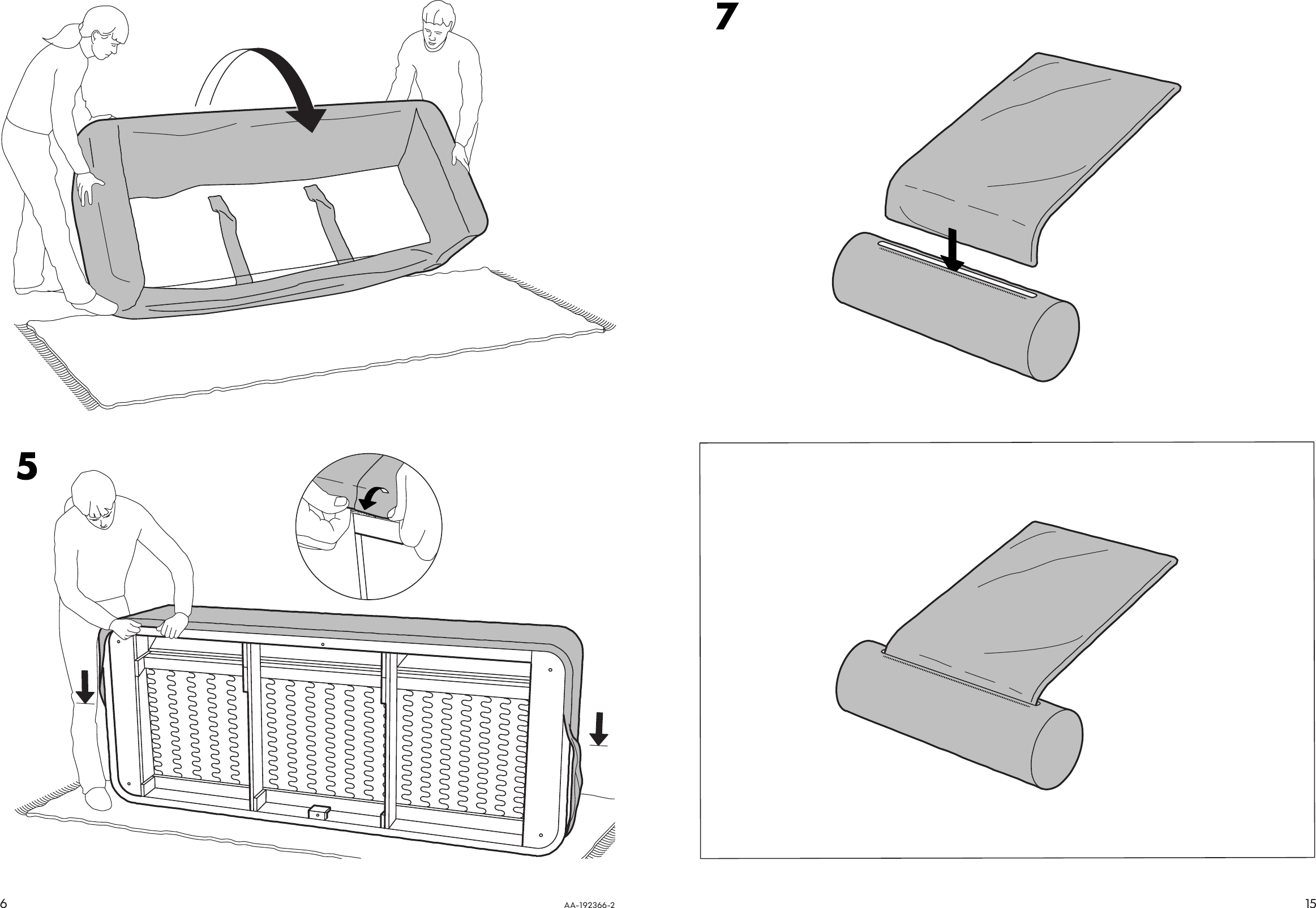 Page 6 of 10 - Ikea Ikea-Salen-Chair-Cover-Assembly-Instruction 1