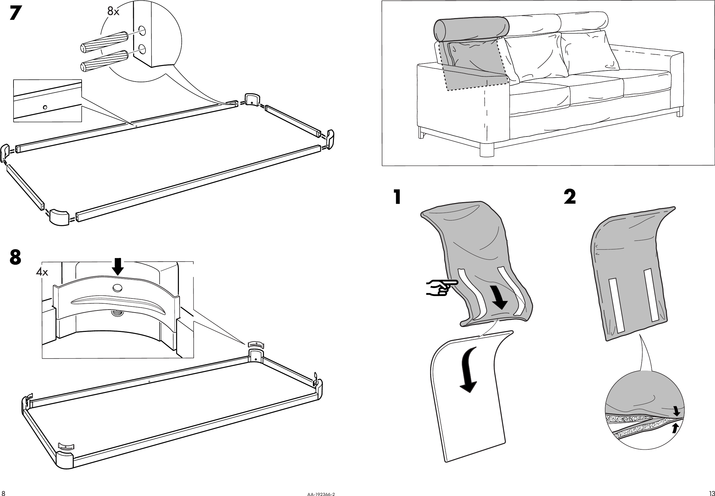 Page 8 of 10 - Ikea Ikea-Salen-Chair-Cover-Assembly-Instruction 1