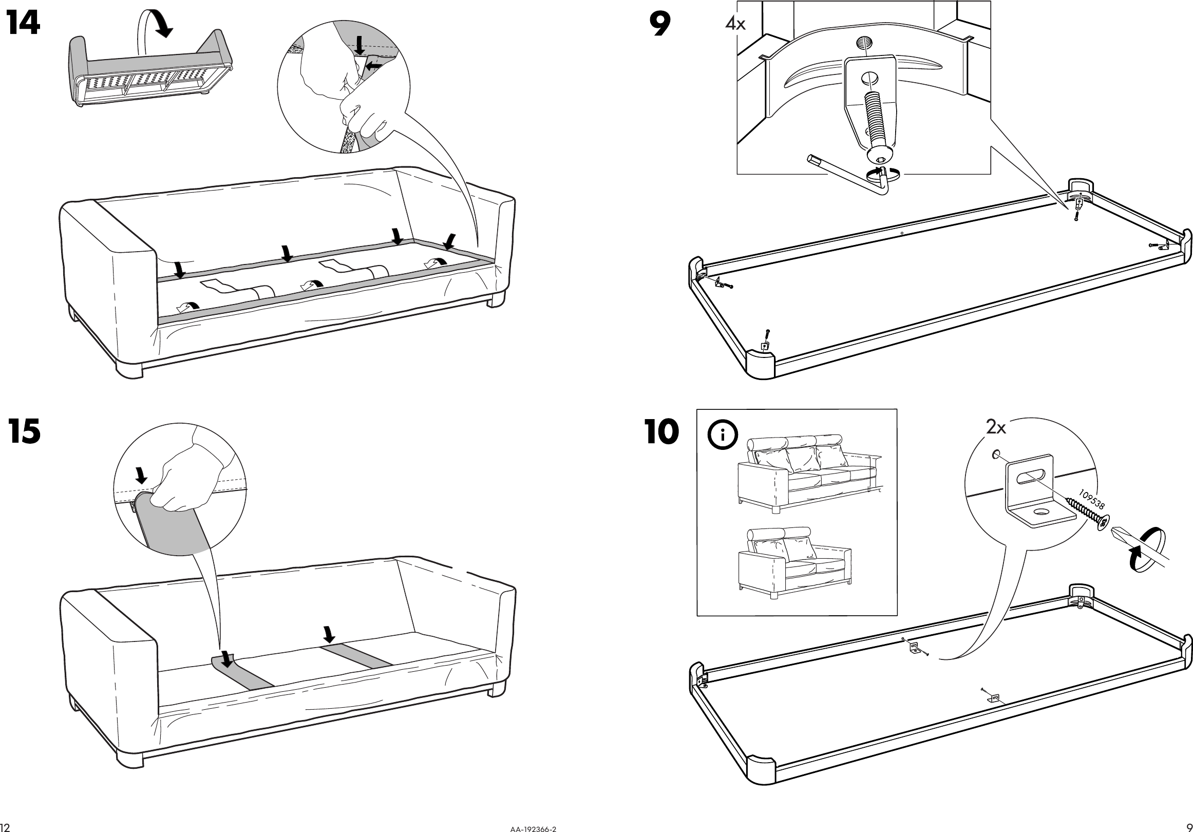 Page 9 of 10 - Ikea Ikea-Salen-Chair-Cover-Assembly-Instruction 1