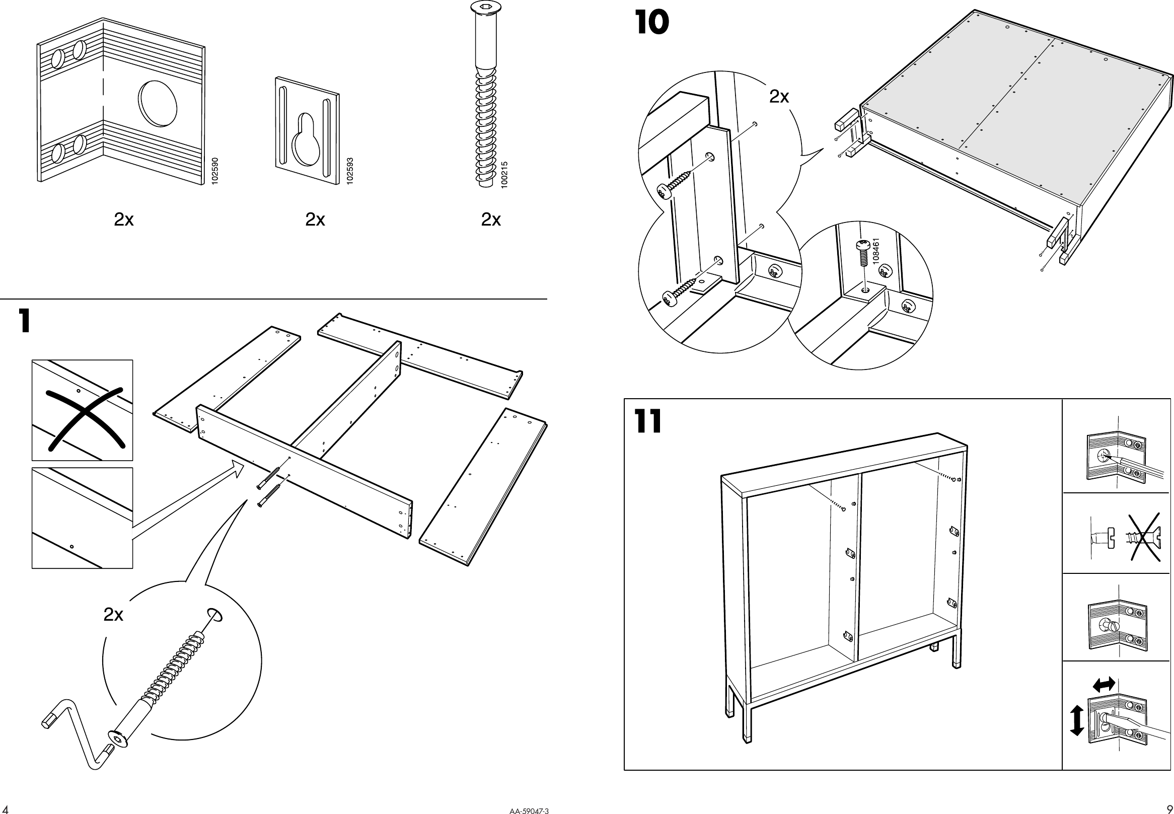 Page 4 of 6 - Ikea Ikea-Sandnes-Shoe-Cabinet-38X35-Assembly-Instruction