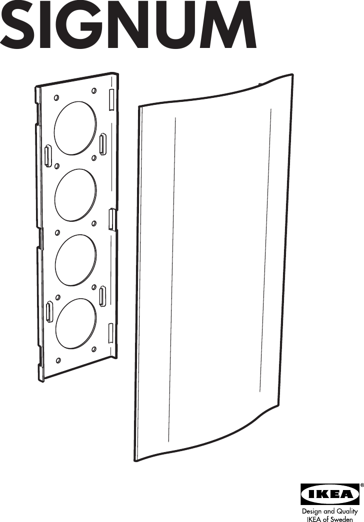 Ikea Signum Cord Cover Assembly Instruction
