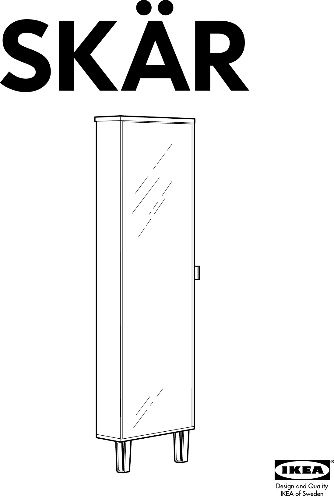 Ikea Skar W Mirror Assembly Instruction