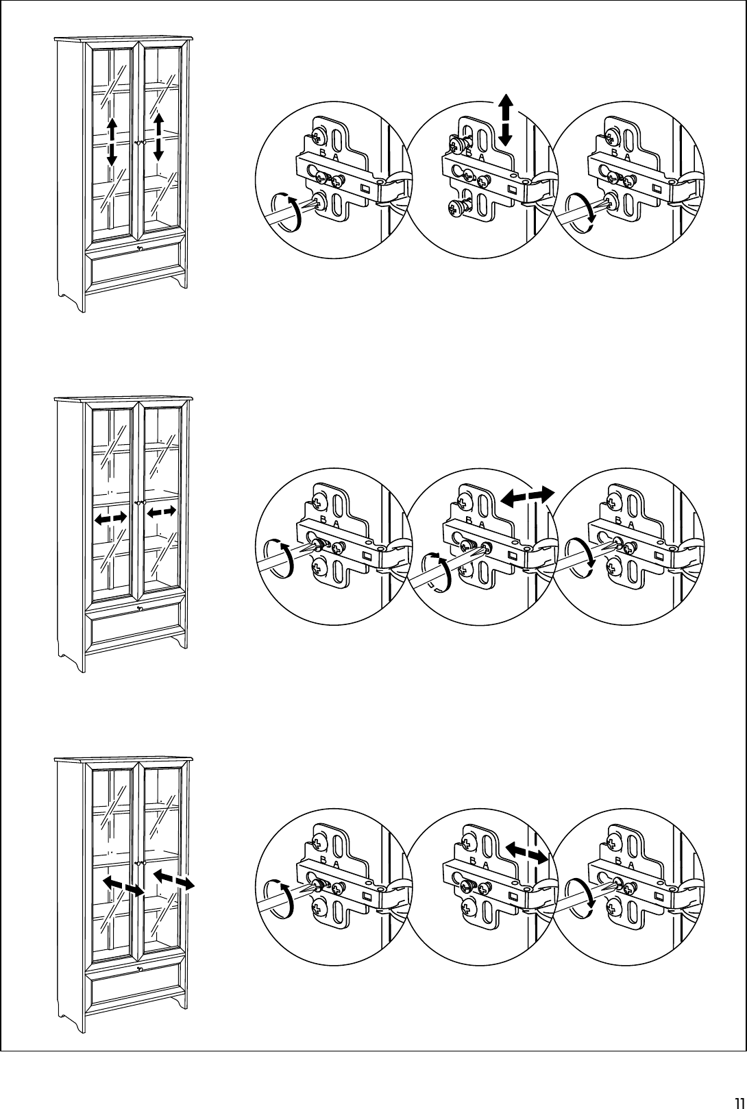 Page 11 of 12 - Ikea Ikea-Smaldal-Glass-Doors-2-Pk-Assembly-Instruction