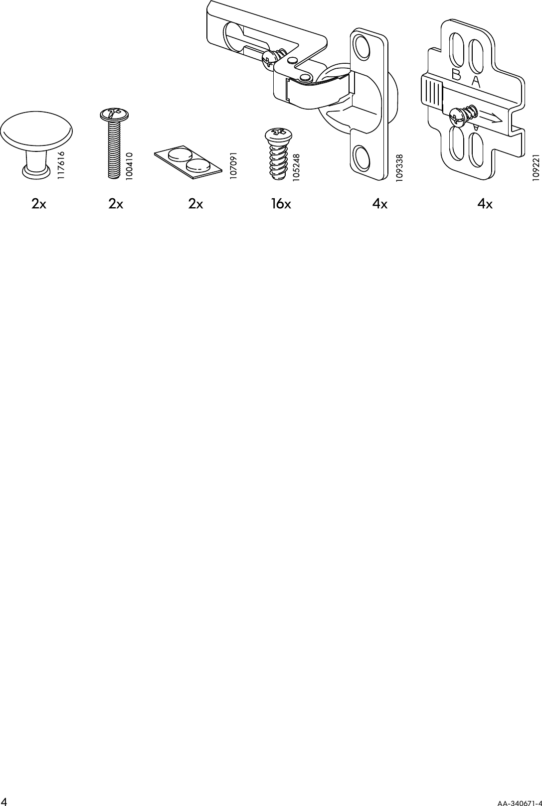 Page 4 of 12 - Ikea Ikea-Smaldal-Glass-Doors-2-Pk-Assembly-Instruction