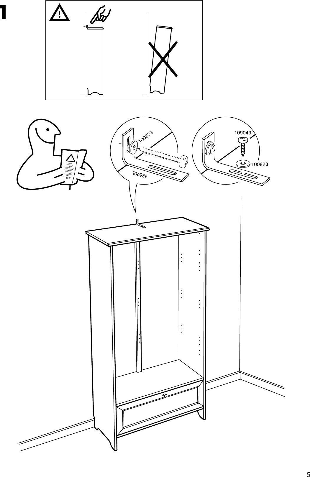 Page 5 of 12 - Ikea Ikea-Smaldal-Glass-Doors-2-Pk-Assembly-Instruction
