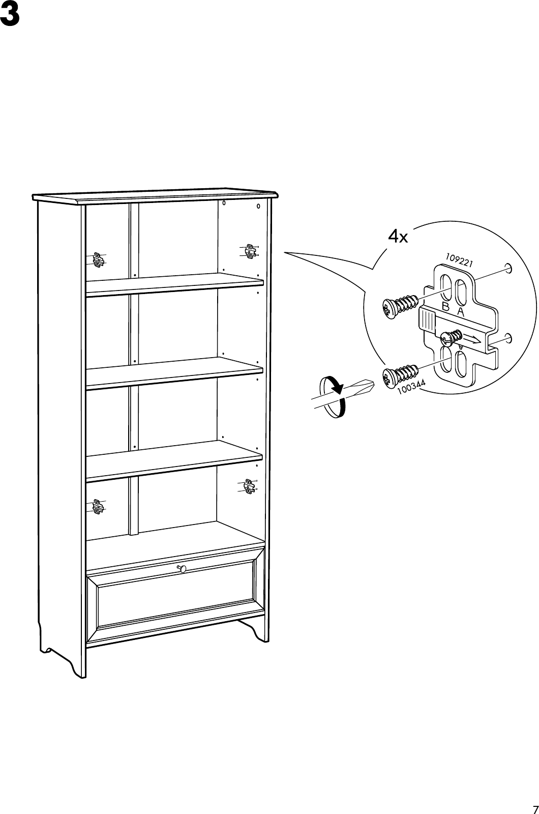 Page 7 of 12 - Ikea Ikea-Smaldal-Glass-Doors-2-Pk-Assembly-Instruction