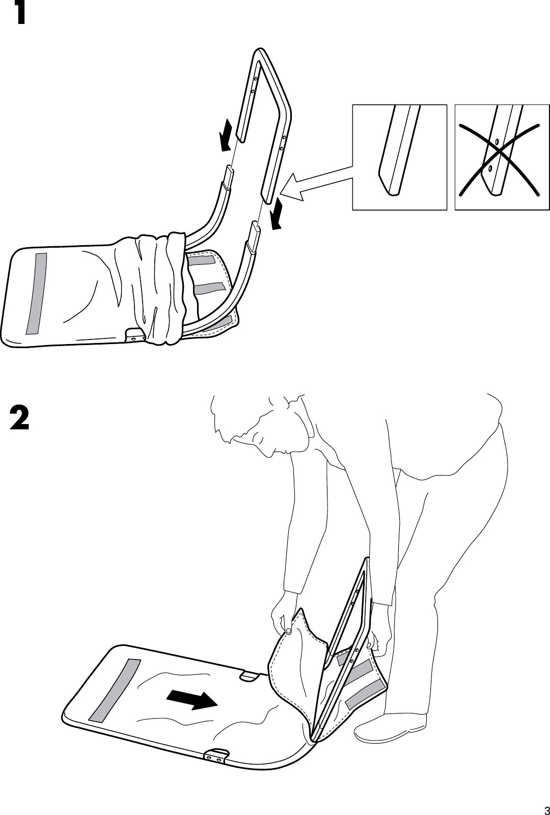 Page 3 of 8 - Ikea Ikea-Smedsta-Swivel-Chair-Frame-Assembly-Instruction