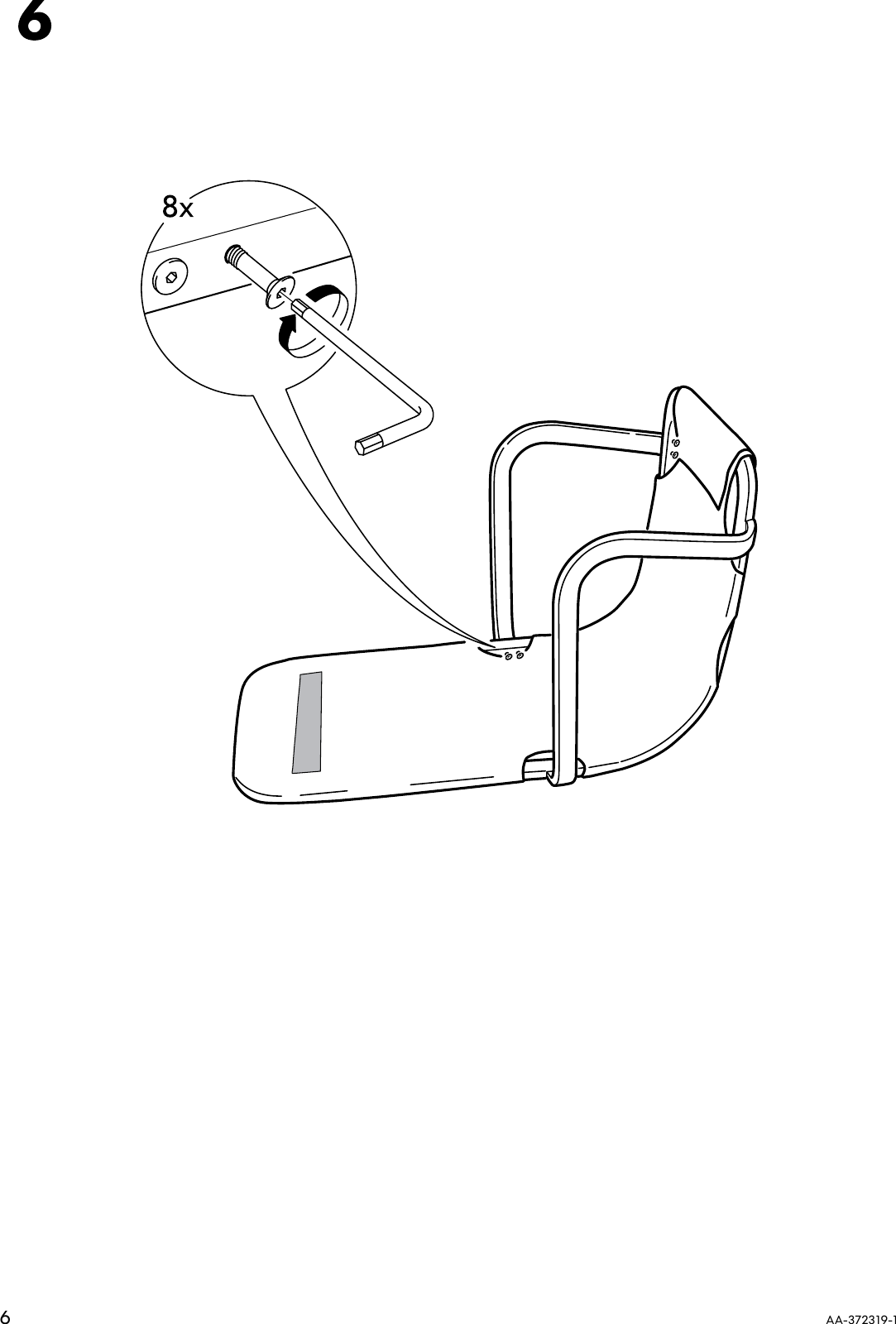 Page 6 of 8 - Ikea Ikea-Smedsta-Swivel-Chair-Frame-Assembly-Instruction