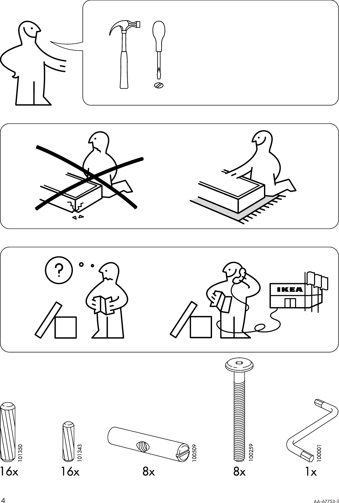 Page 4 of 8 - Ikea Ikea-Sniglar-Changing-Table-28X21-Assembly-Instruction