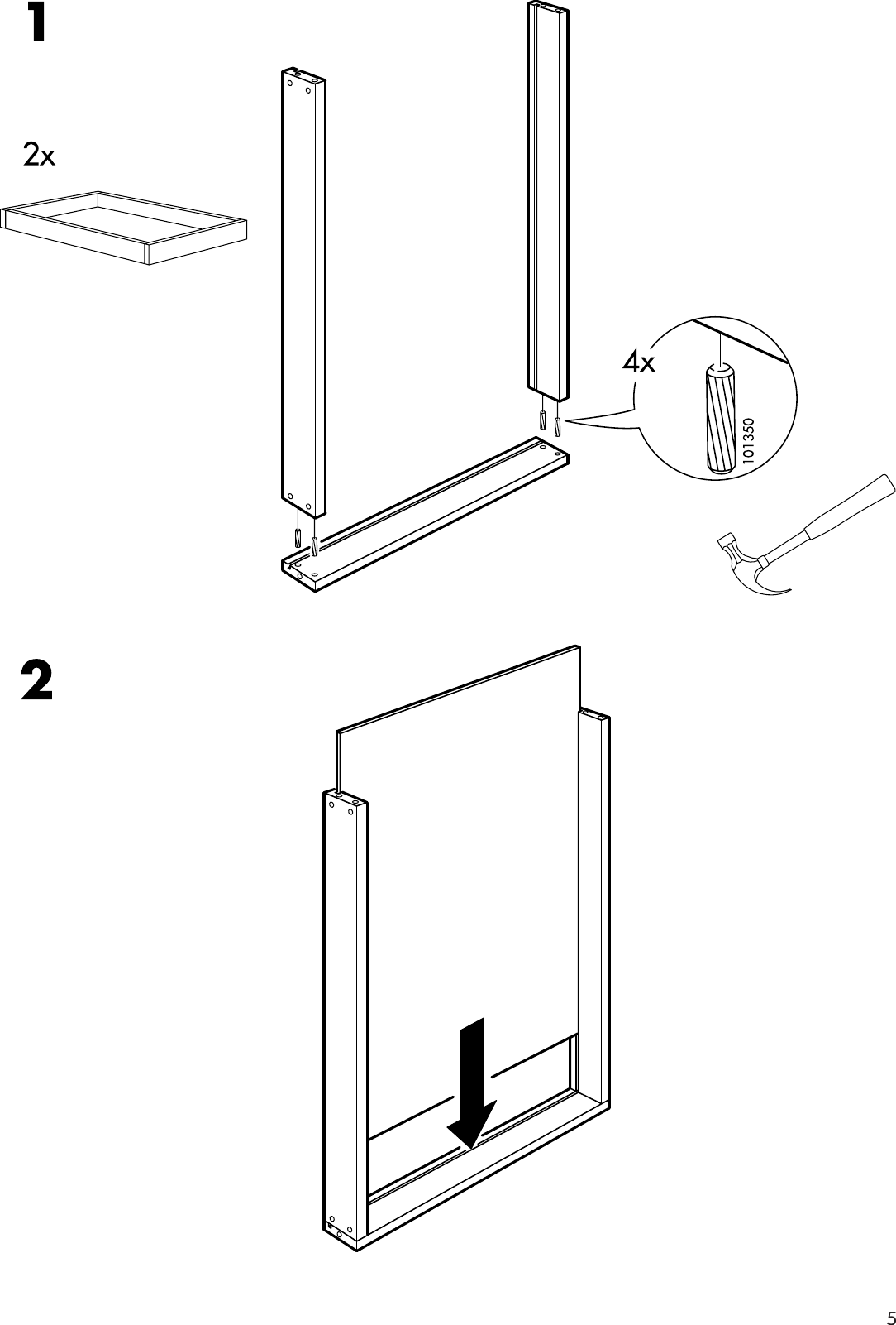 Page 5 of 8 - Ikea Ikea-Sniglar-Changing-Table-28X21-Assembly-Instruction