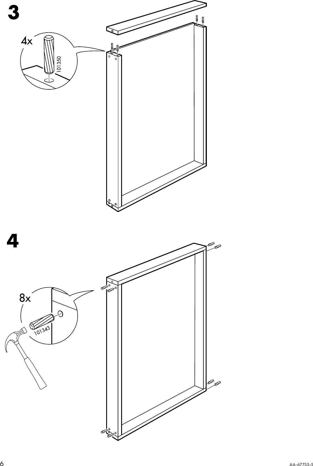 Page 6 of 8 - Ikea Ikea-Sniglar-Changing-Table-28X21-Assembly-Instruction