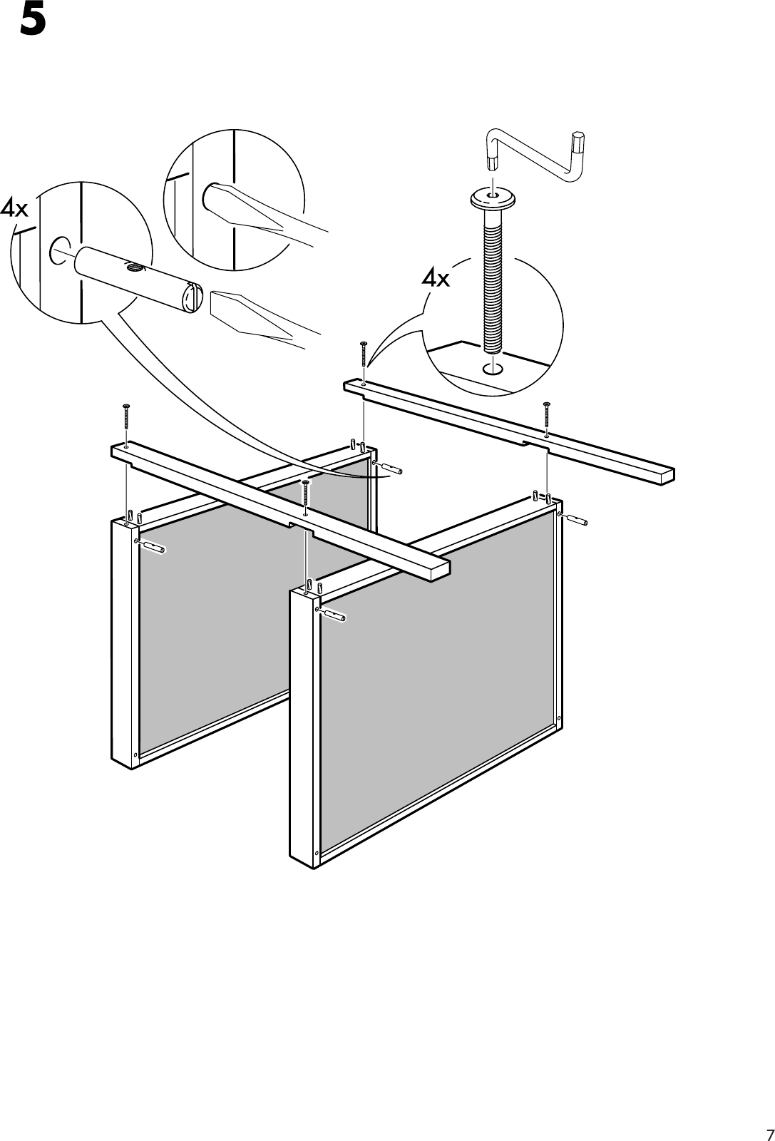 Page 7 of 8 - Ikea Ikea-Sniglar-Changing-Table-28X21-Assembly-Instruction