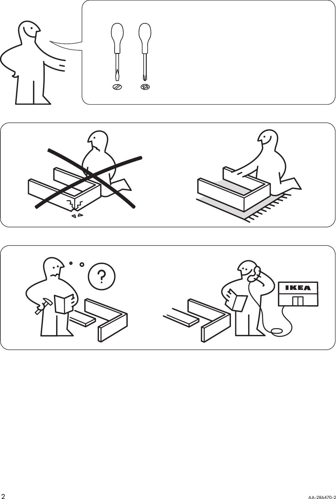 Page 2 of 12 - Ikea Ikea-Sorum-Bedside-Table-16X15-Assembly-Instruction