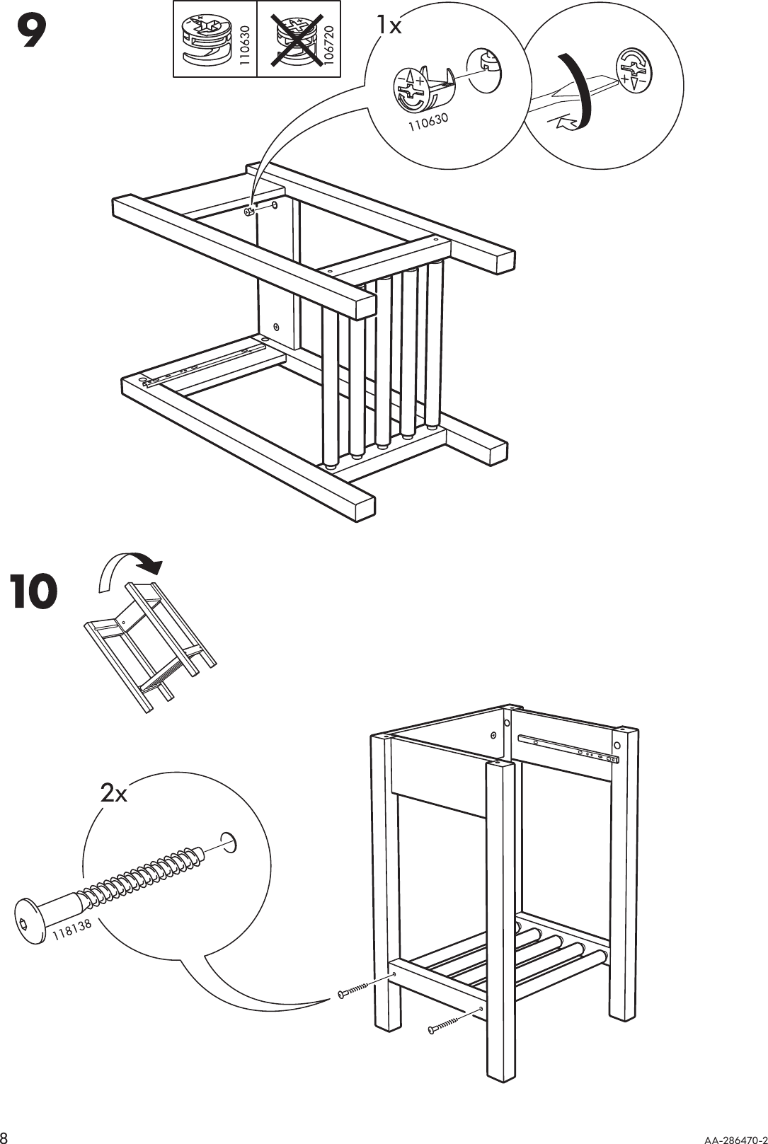 Page 8 of 12 - Ikea Ikea-Sorum-Bedside-Table-16X15-Assembly-Instruction