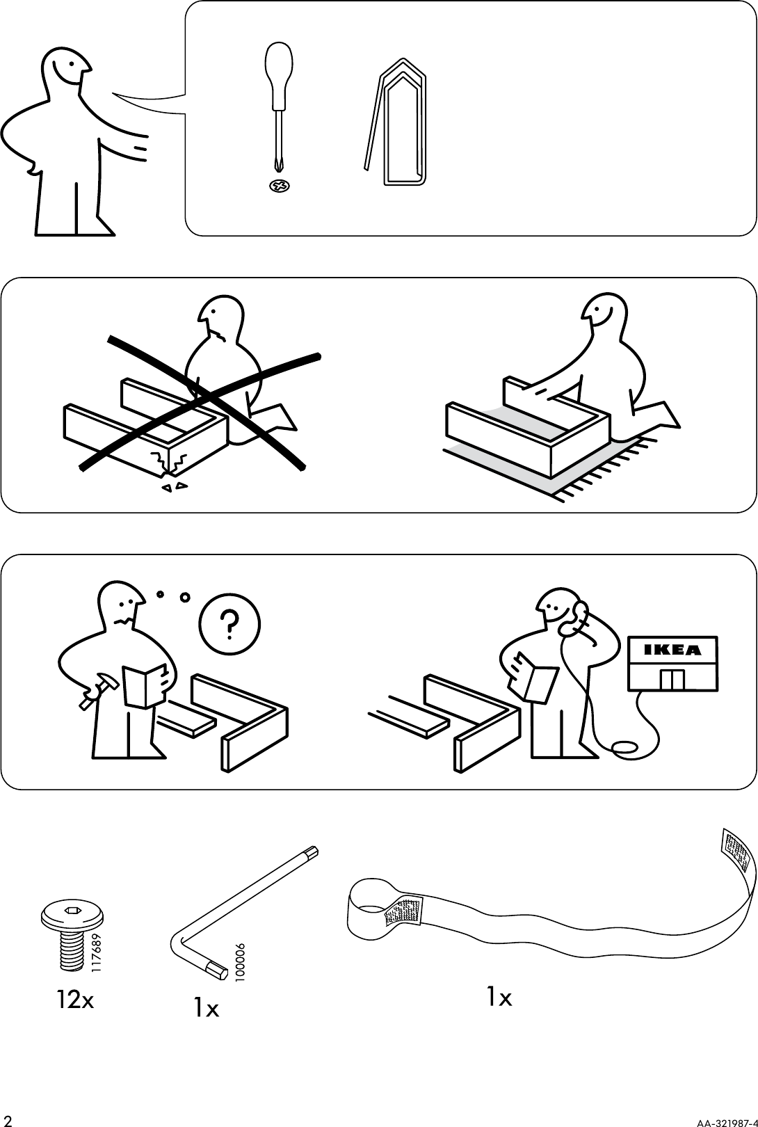 Page 2 of 12 - Ikea Ikea-Spoling-Changing-Table-Assembly-Instruction