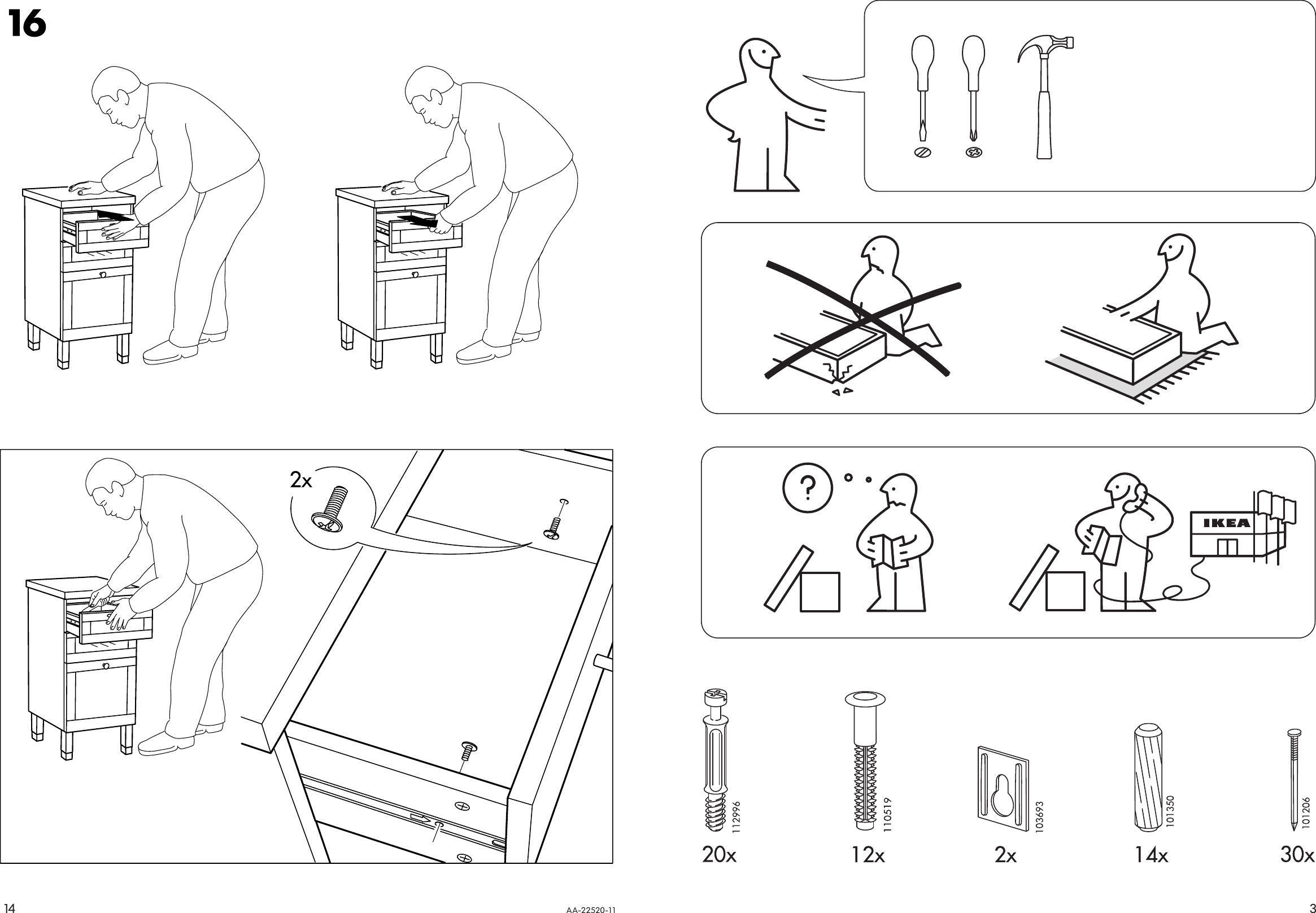IkeaStenskarDrawUnitAssemblyInstruction.1313043034 User Guide Page 3 