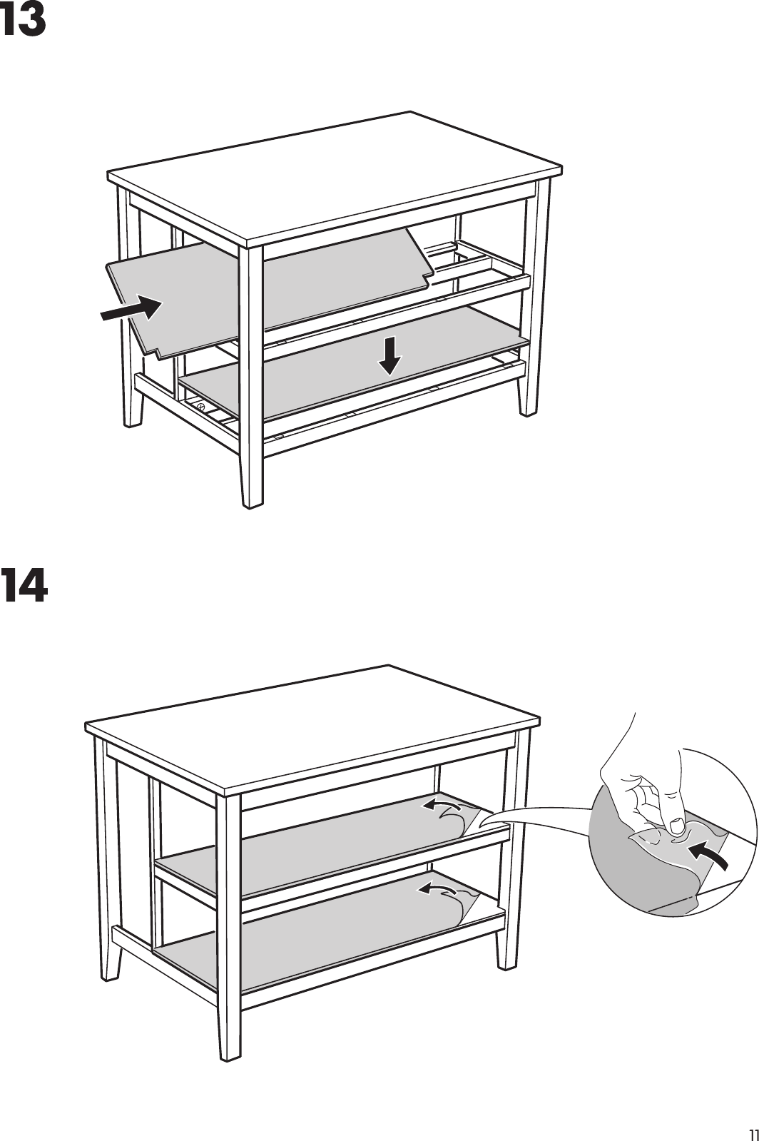 Page 11 of 12 - Ikea Ikea-Stenstorp-Kitchen-Island-50X31-Assembly-Instruction