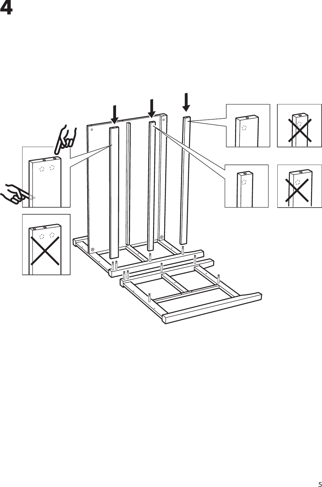 Page 5 of 12 - Ikea Ikea-Stenstorp-Kitchen-Island-50X31-Assembly-Instruction