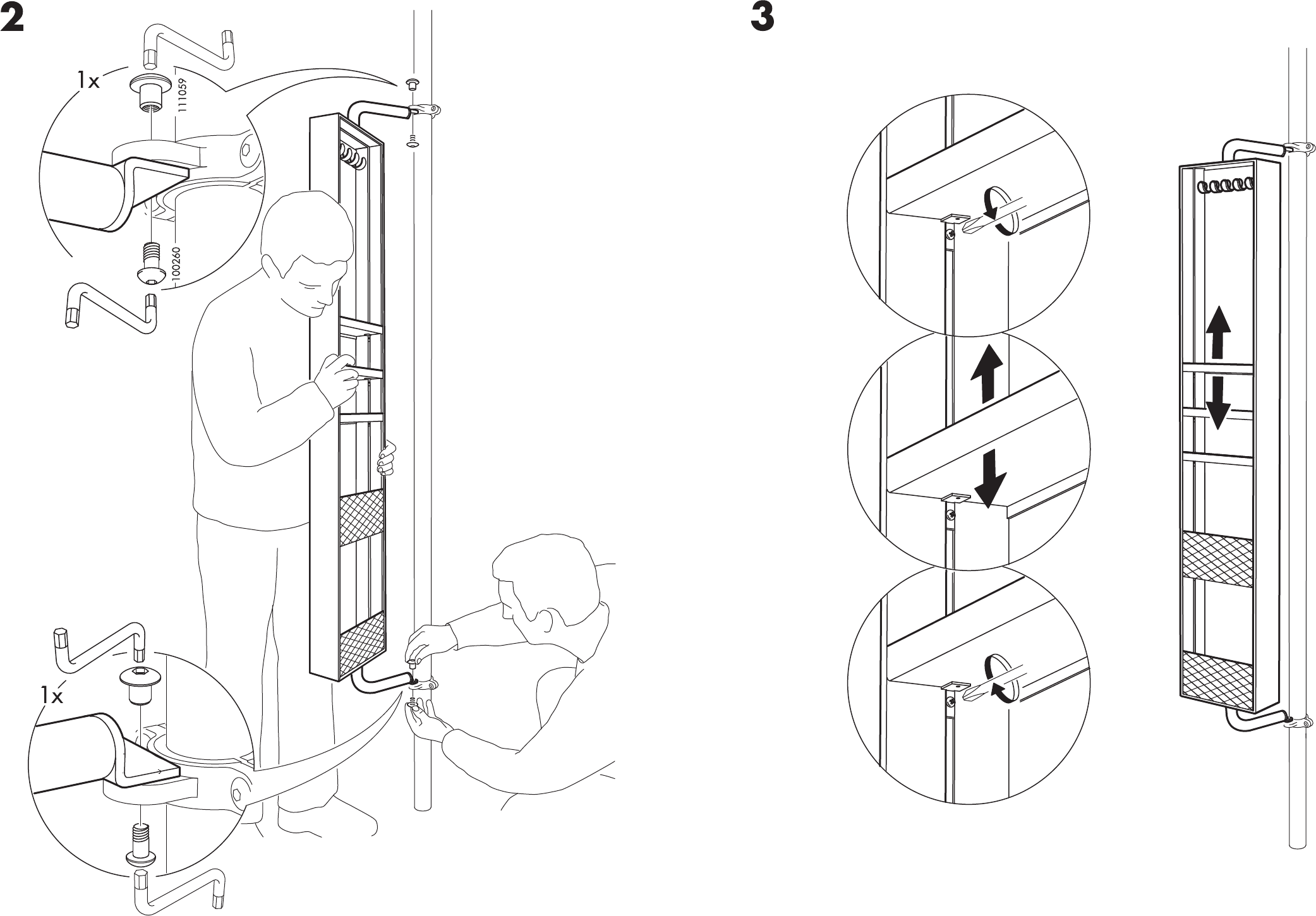 Ikea Stolmen Mirrored Storage Unit Assembly Instruction