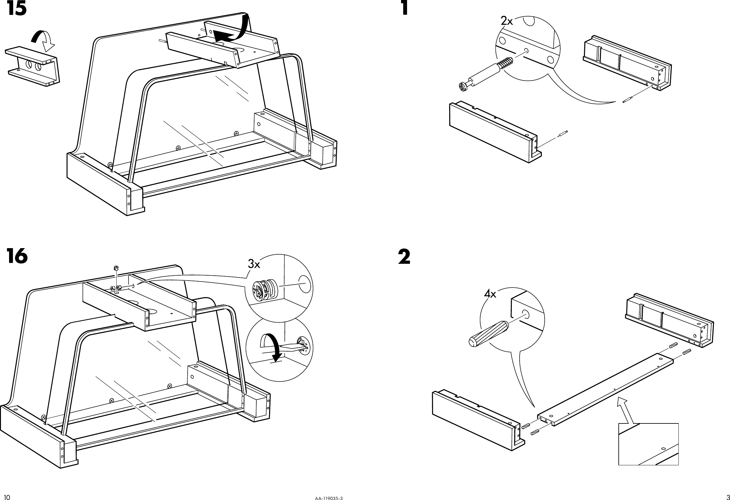 Page 3 of 6 - Ikea Ikea-Stormark-Tv-Unit-40X19-Assembly-Instruction