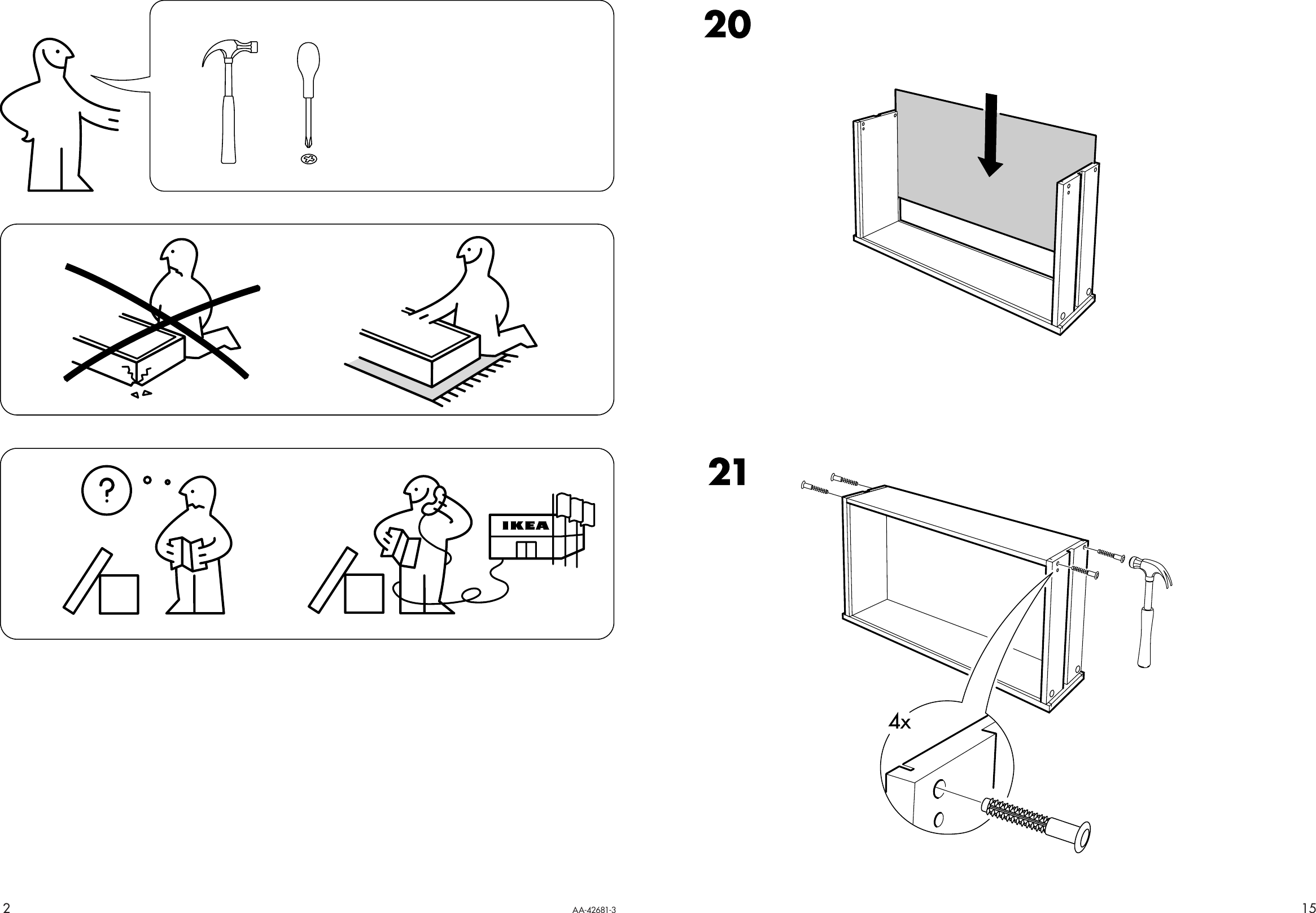 Page 2 of 8 - Ikea Ikea-Stranda-Chest-W-4-Drawers-35X41-Assembly-Instruction