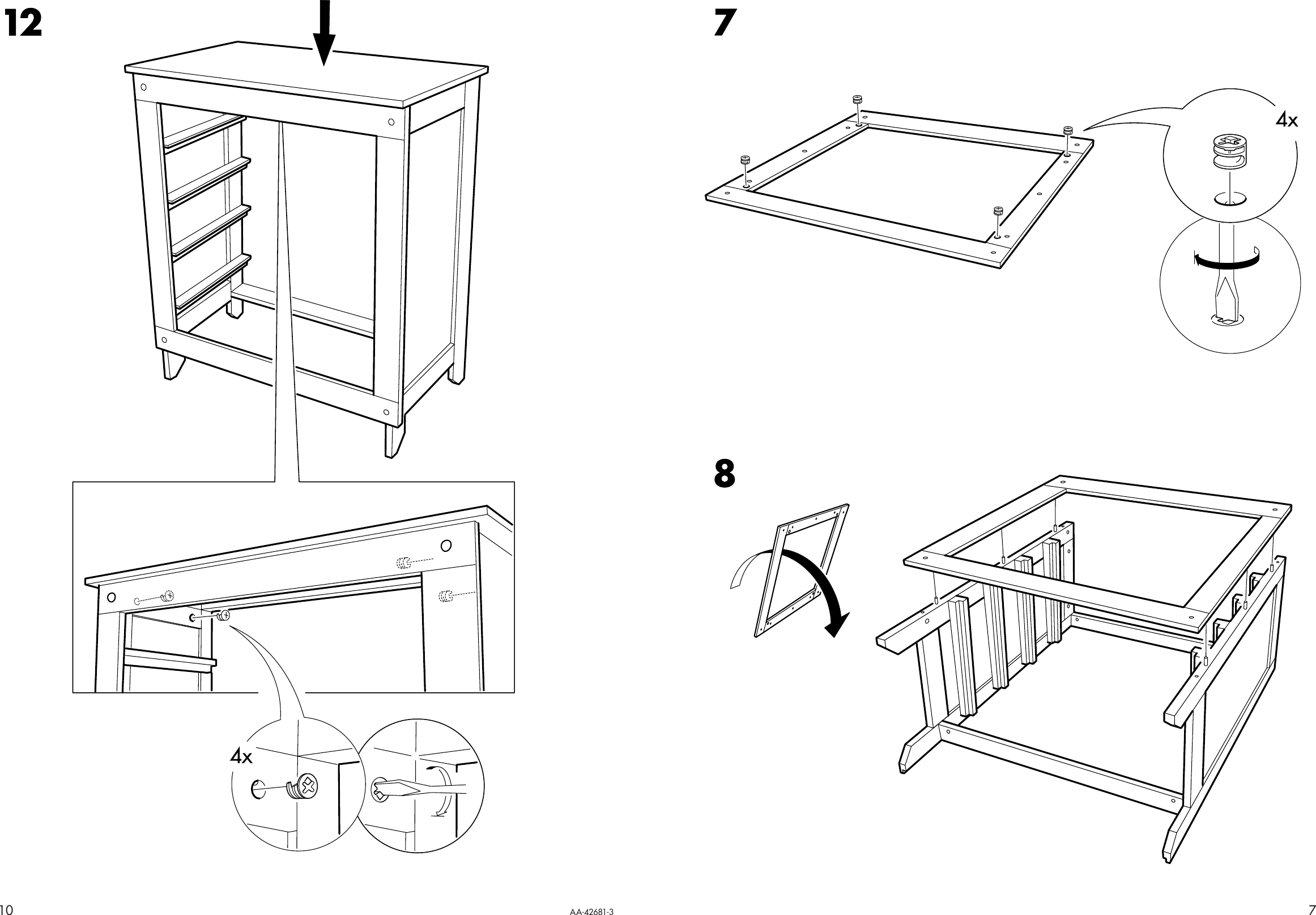 Page 7 of 8 - Ikea Ikea-Stranda-Chest-W-4-Drawers-35X41-Assembly-Instruction