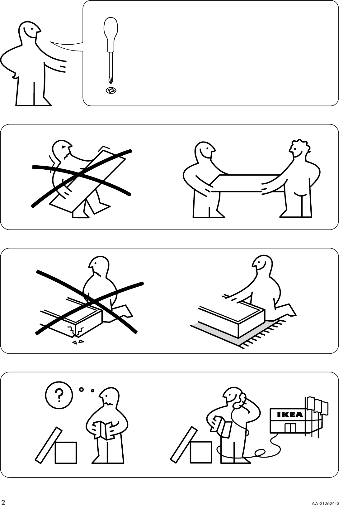 Page 2 of 8 - Ikea Ikea-Strind-Coffee-Table-39X39-Assembly-Instruction