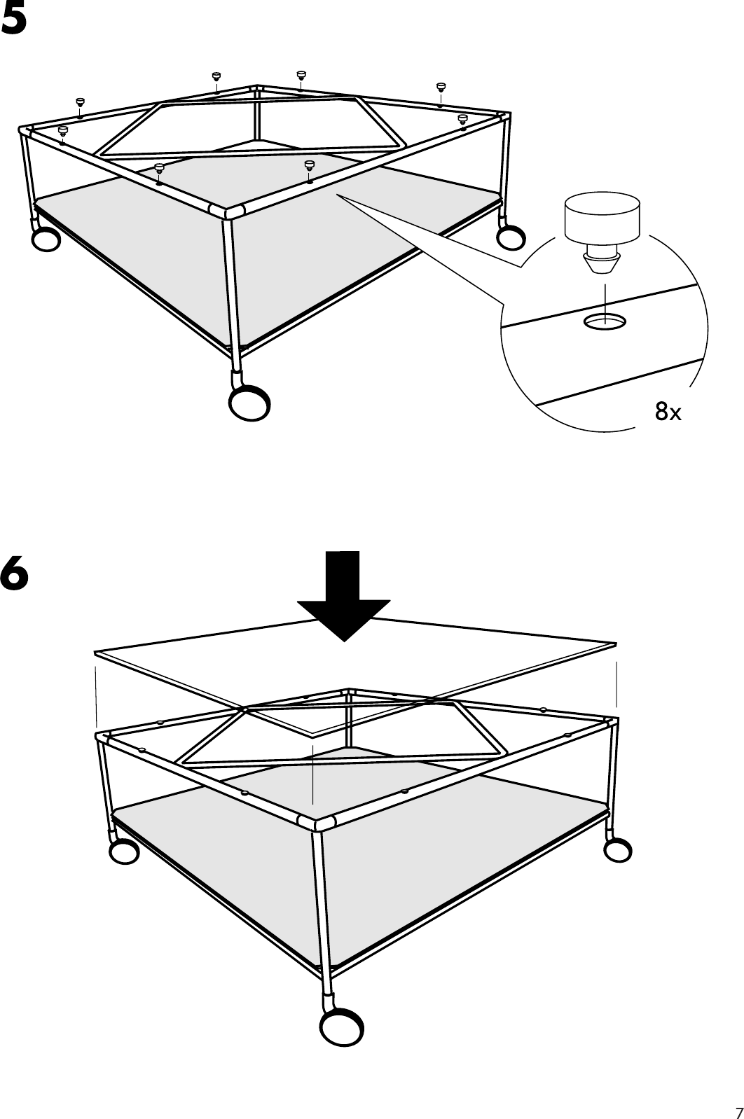 Page 7 of 8 - Ikea Ikea-Strind-Coffee-Table-39X39-Assembly-Instruction