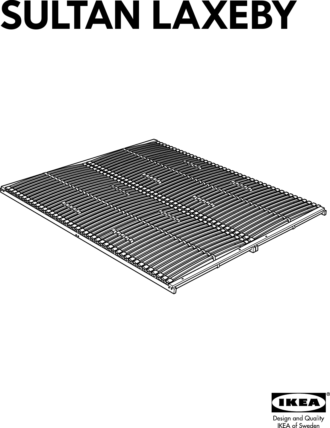 Ikea Sultan Laxeby Bed Base Assembly Instruction