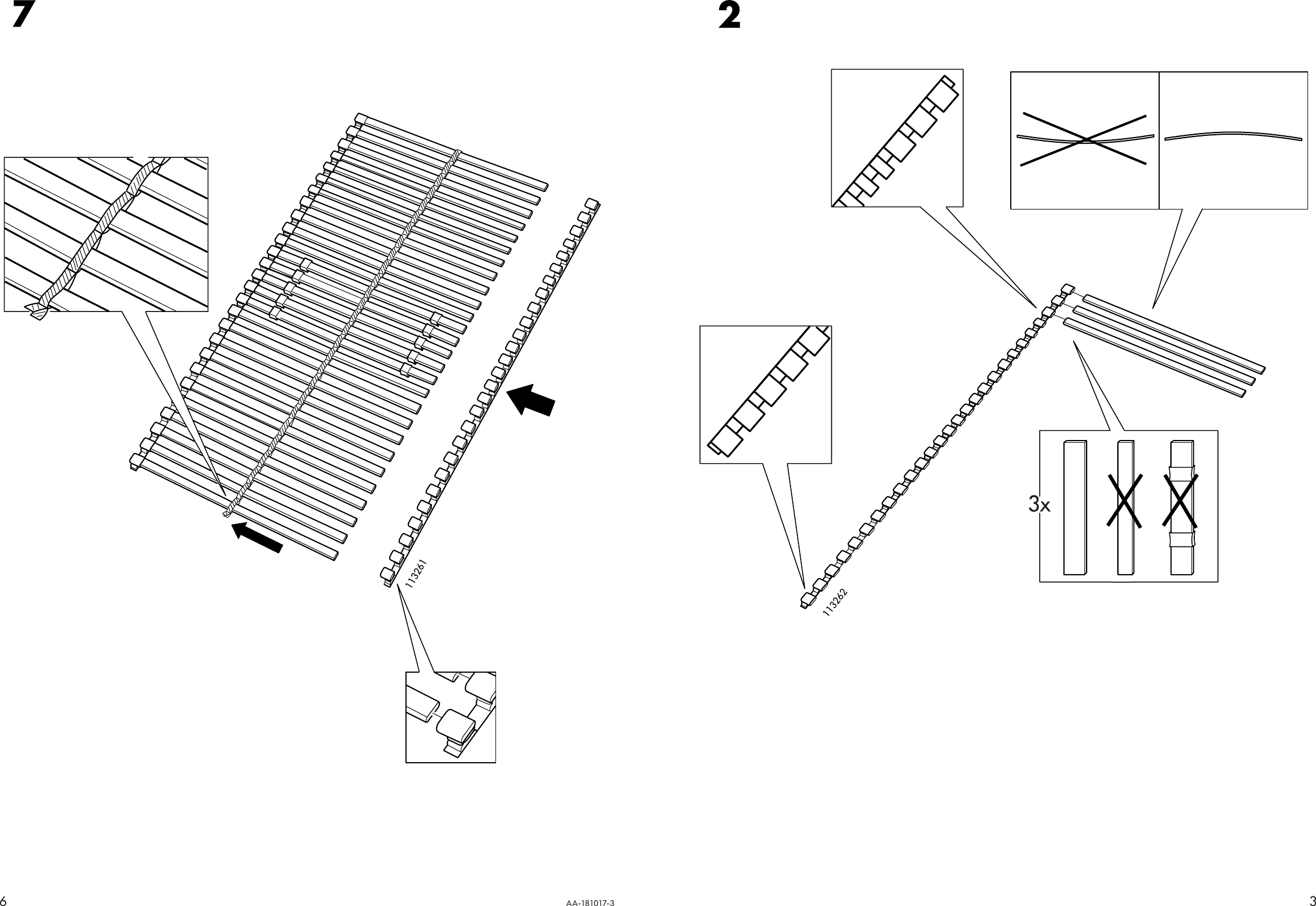 Ikea Sultan Lillaker Slatted Bed Base King Assembly Instruction 7