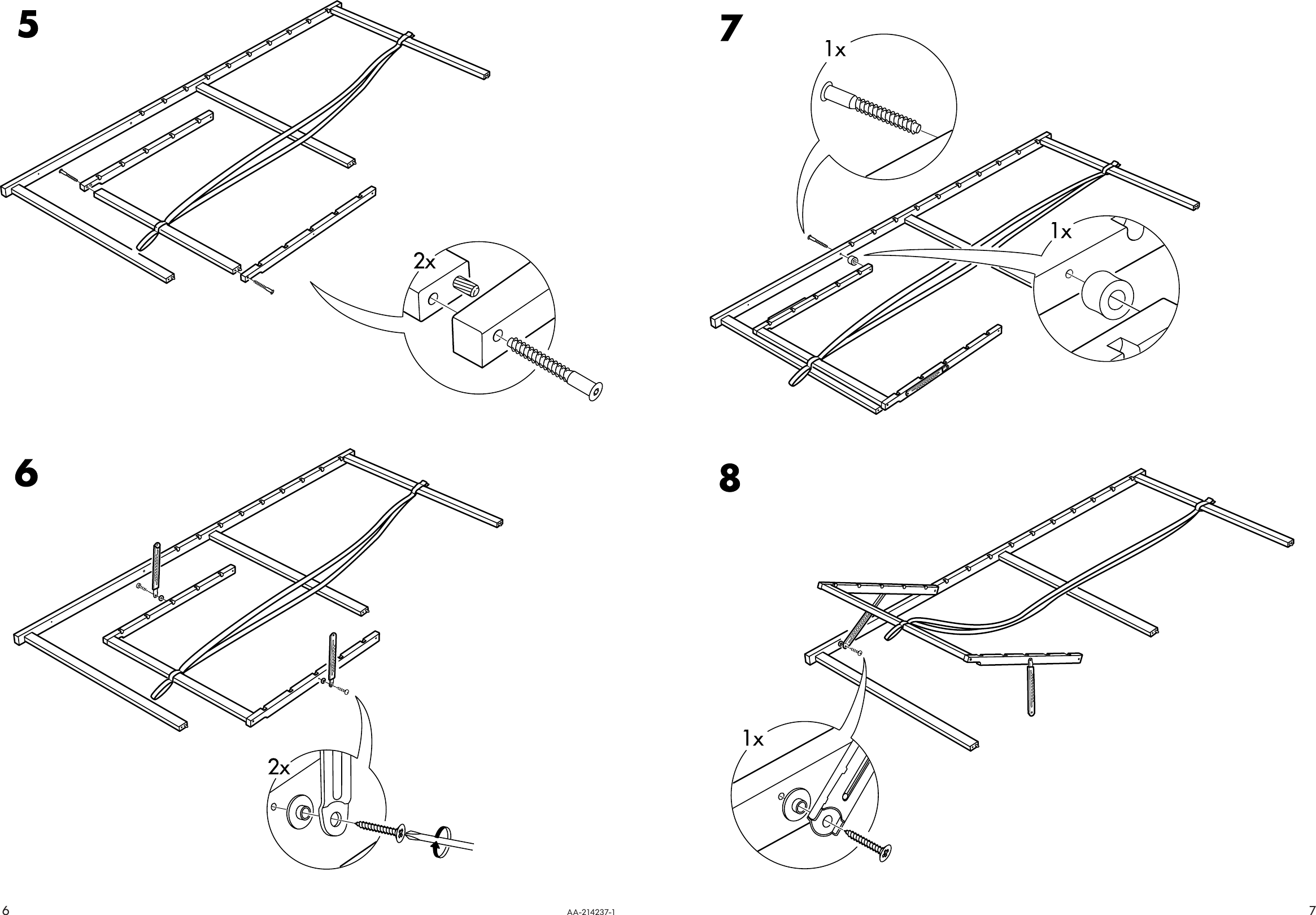 Ikea Sultan Lovene Slatted Bed Base Twin Assembly Instruction