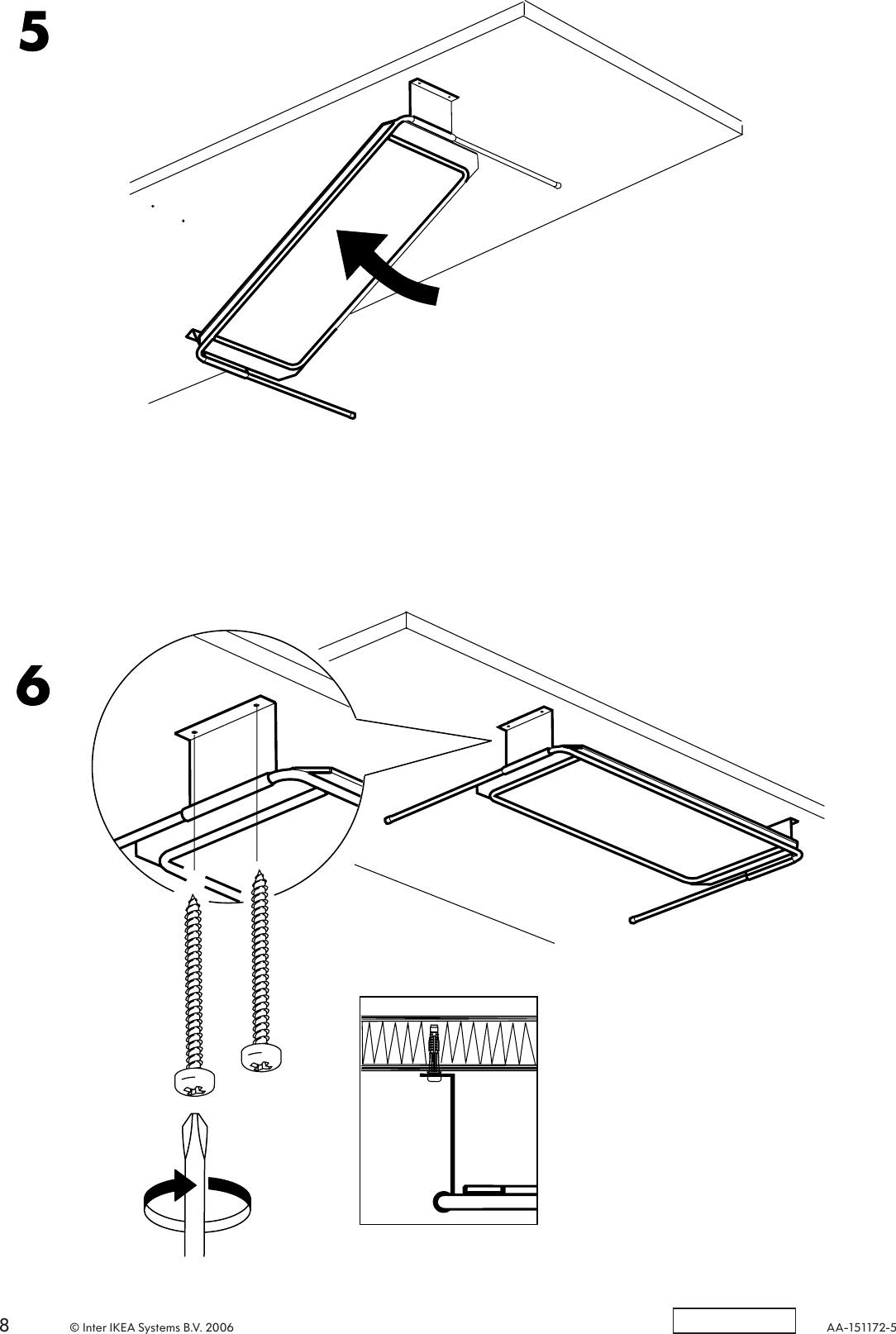 Page 8 of 8 - Ikea Ikea-Summera-Pull-Out-Keyboard-Shelf-Assembly-Instruction
