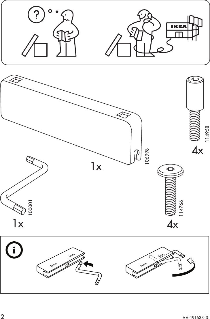 Page 2 of 4 - Ikea Ikea-Sune-Bar-Stool-29-1-8-Assembly-Instruction