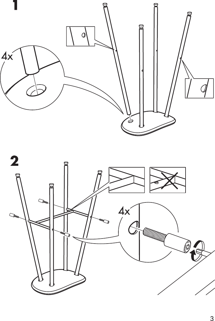 Page 3 of 4 - Ikea Ikea-Sune-Bar-Stool-29-1-8-Assembly-Instruction