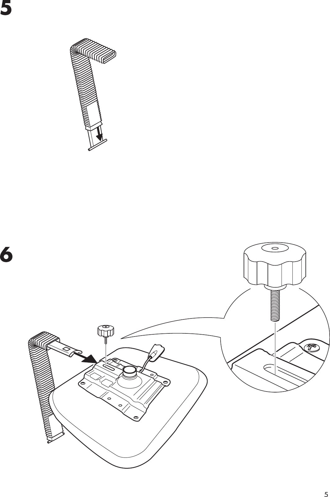 Page 5 of 8 - Ikea Ikea-Svenning-Swivel-Chair-Assembly-Instruction