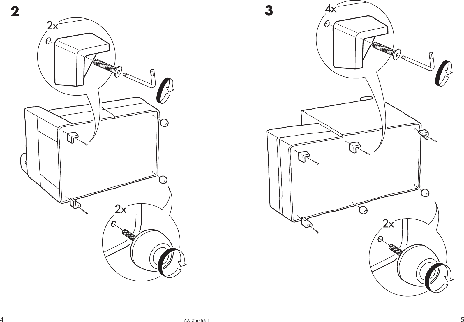 Page 4 of 4 - Ikea Ikea-Torekov-Left-Chaise-Assembly-Instruction