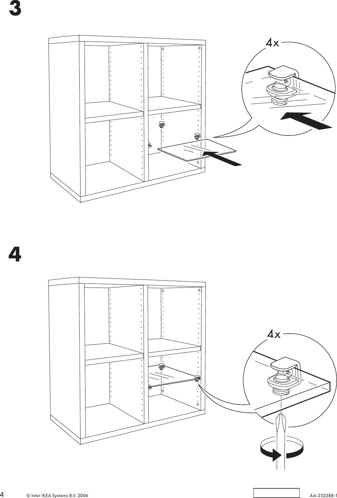 Page 4 of 4 - Ikea Ikea-Traby-Glass-Shelf-14X14-Assembly-Instruction