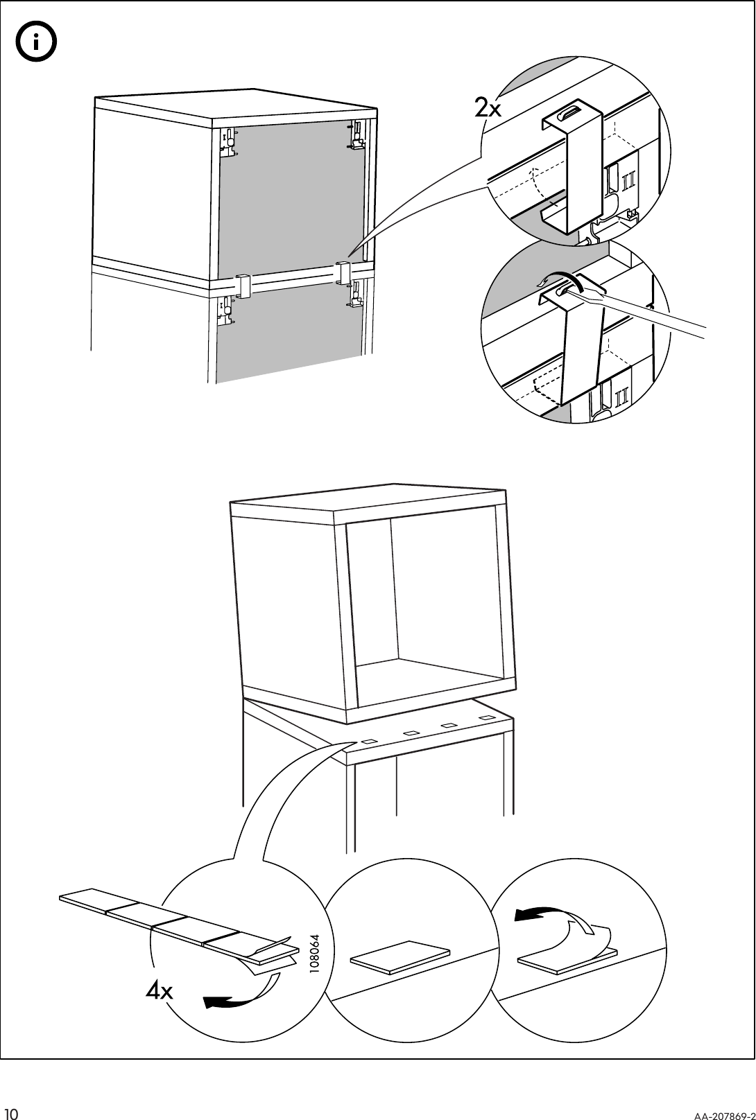 Page 10 of 12 - Ikea Ikea-Traby-Shelf-Unit-16X16-Assembly-Instruction