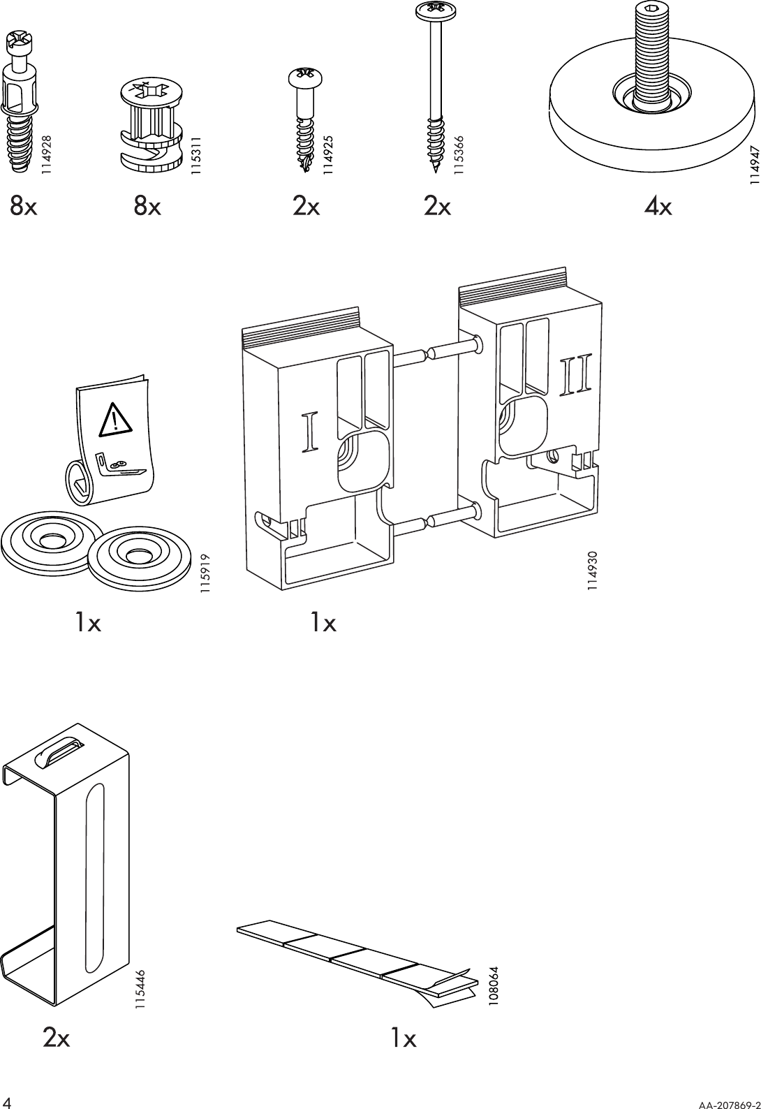 Page 4 of 12 - Ikea Ikea-Traby-Shelf-Unit-16X16-Assembly-Instruction