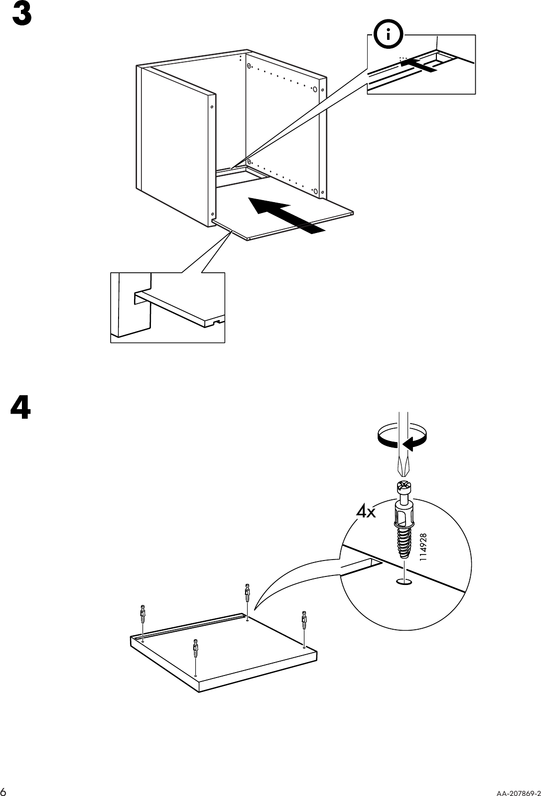 Page 6 of 12 - Ikea Ikea-Traby-Shelf-Unit-16X16-Assembly-Instruction