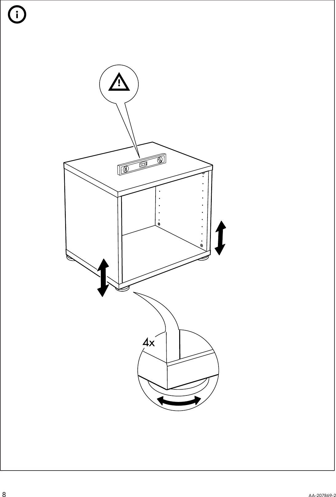 Page 8 of 12 - Ikea Ikea-Traby-Shelf-Unit-16X16-Assembly-Instruction