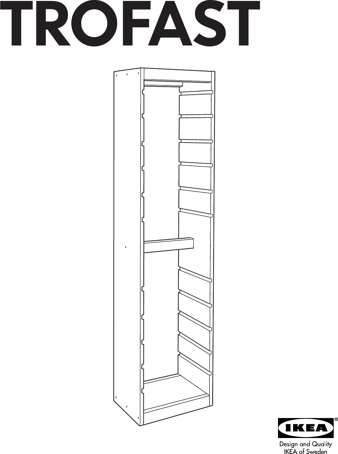 Ikea Trofast Frame 17 3 8X69 1 4 Assembly Instruction