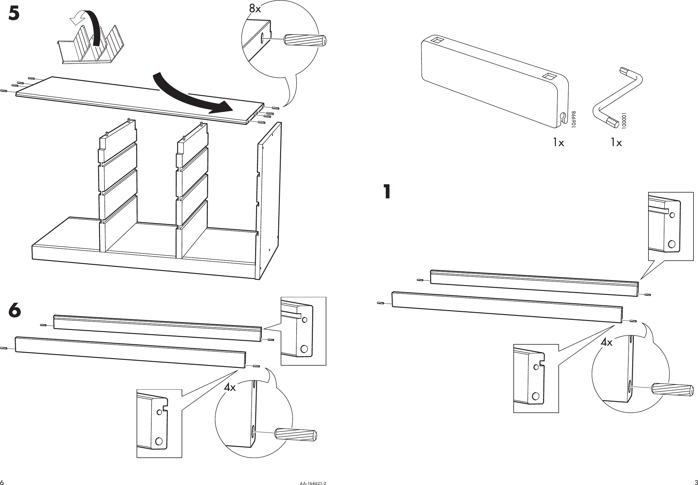 Ikea Trofast Frame 37X20 1 2 Assembly Instruction