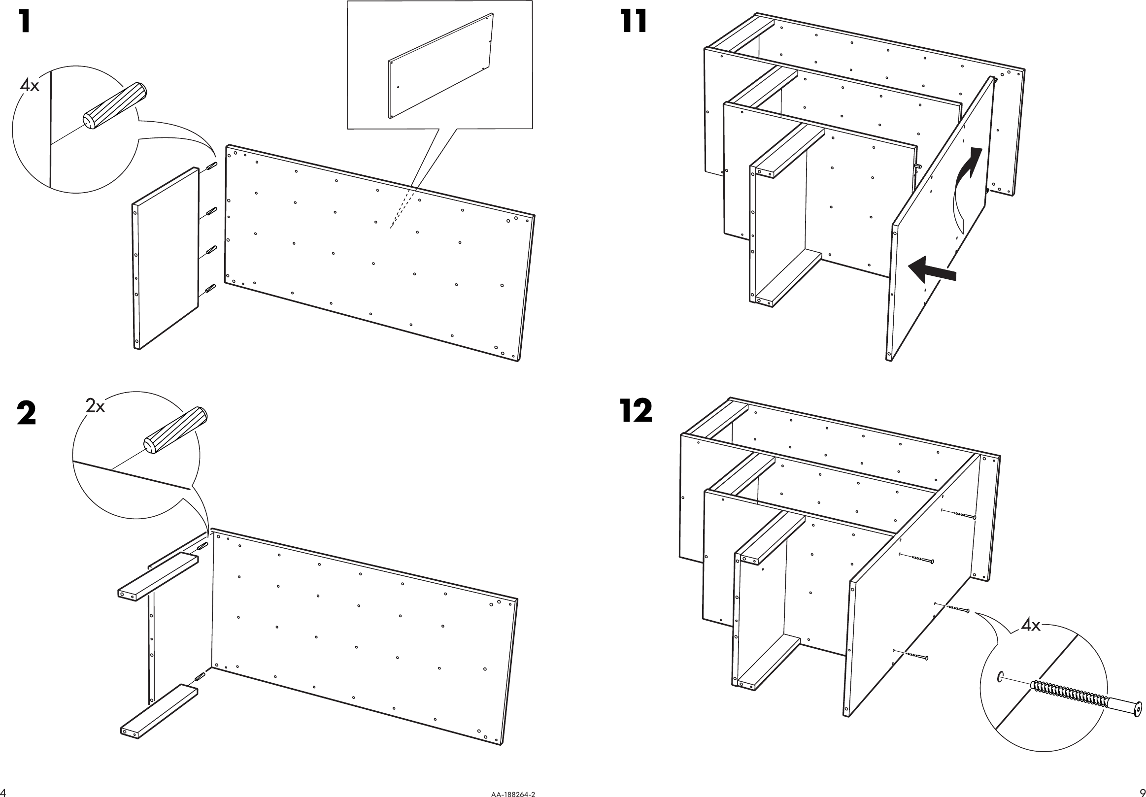 Page 4 of 6 - Ikea Ikea-Trofast-Frame-39-3-8X37X17-3-8-Assembly-Instruction