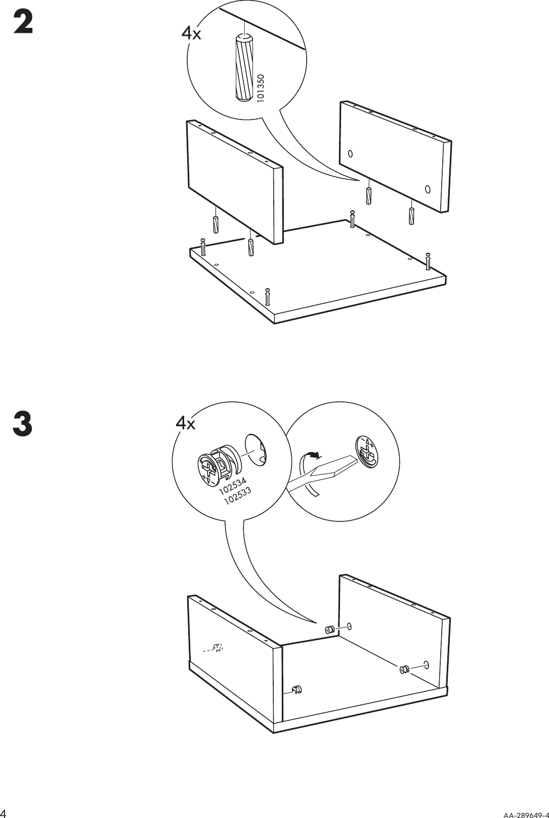 Ikea Trollsta Side Table Assembly Instruction