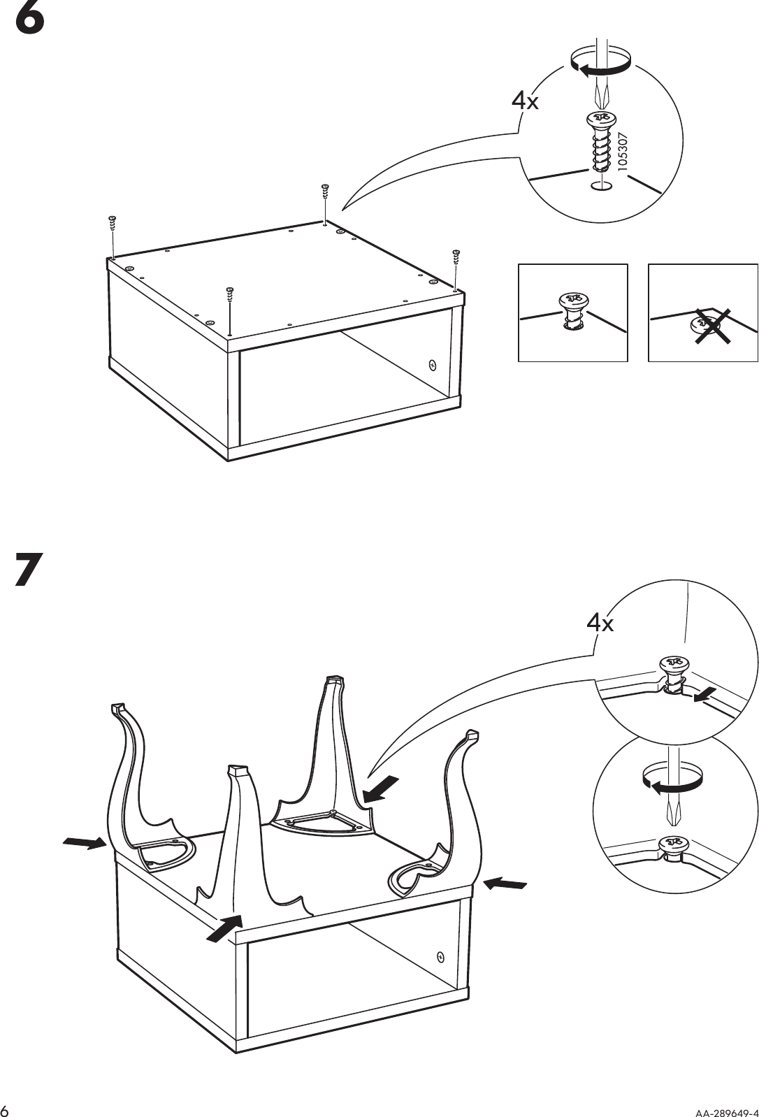 Ikea Trollsta Side Table Assembly Instruction