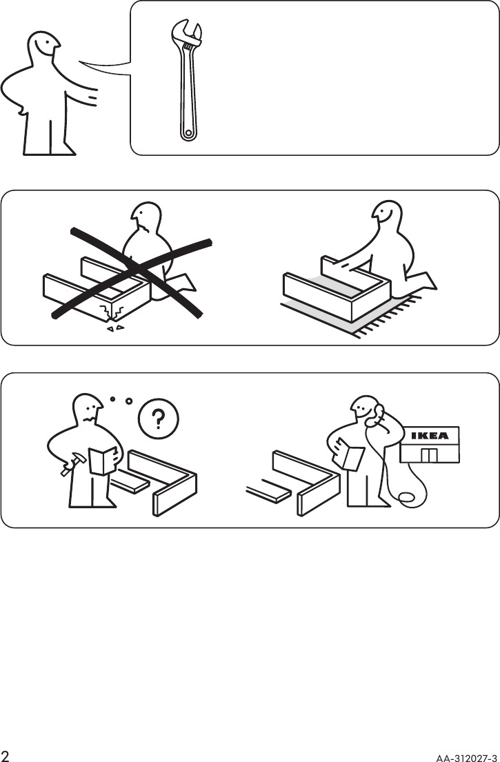 Page 2 of 8 - Ikea Ikea-Trollsta-Tray-Table-Assembly-Instruction