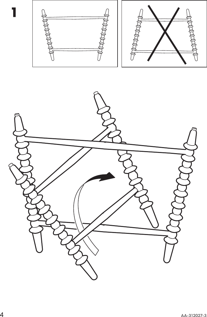 Page 4 of 8 - Ikea Ikea-Trollsta-Tray-Table-Assembly-Instruction