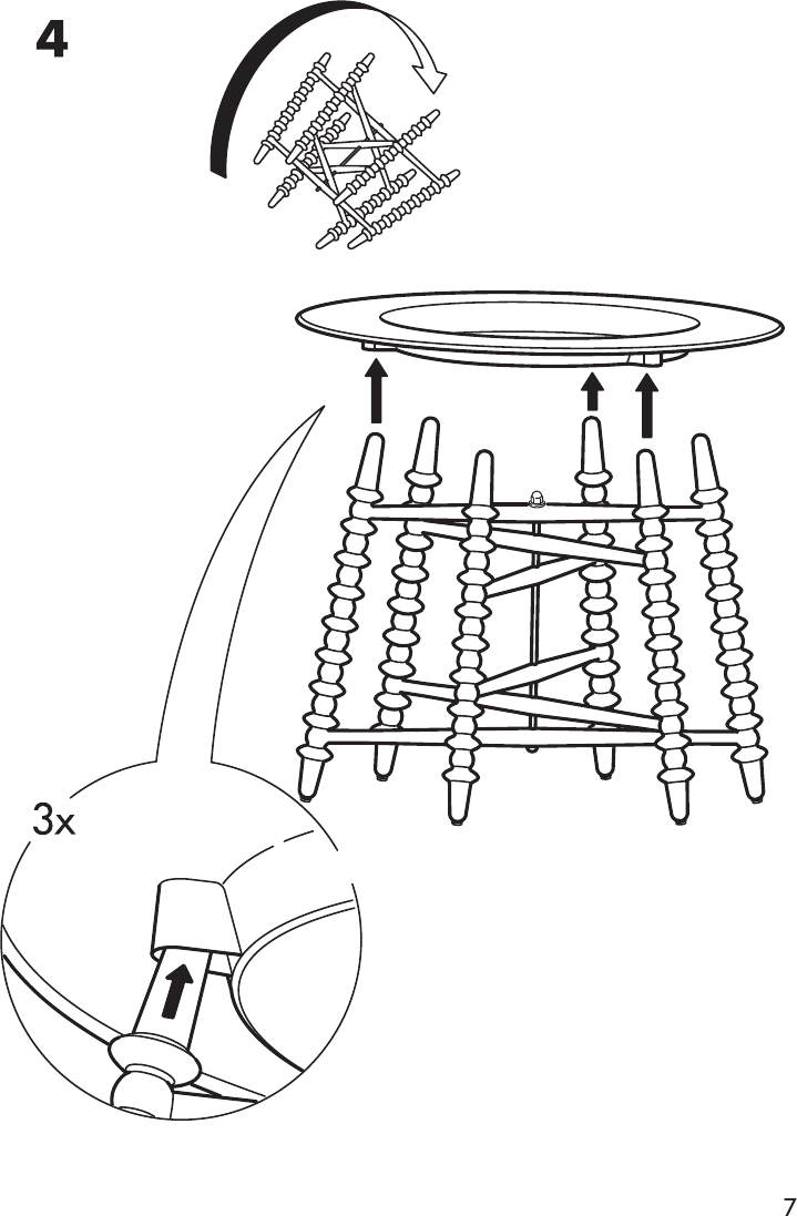 Page 7 of 8 - Ikea Ikea-Trollsta-Tray-Table-Assembly-Instruction